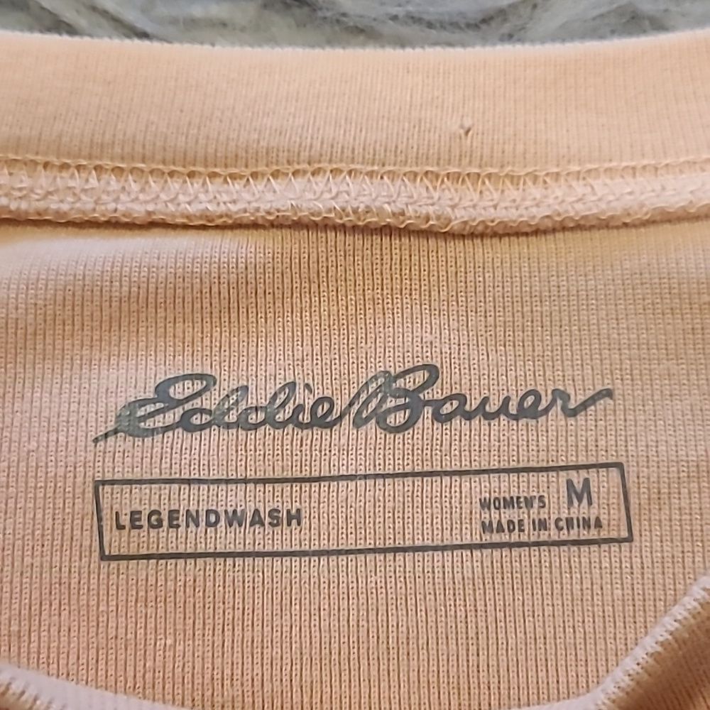 Eddie Bauer‎ womens light pink lace cotton polyester long sleeve shirt - Picture 2 of 6